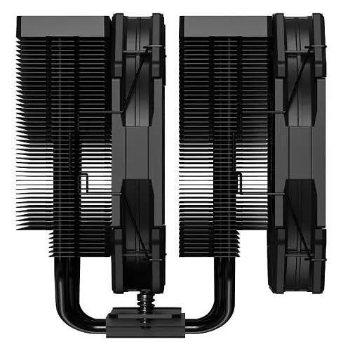 Кулер для процесора ID-Cooling FROZN A720 Black, 2x140 мм, 7 теплових трубок, алюміній/мідь, Intel: 2066, 2011, 1700, 1200, 1150, 1151, 1155, 1156, AMD: AM4/AM5, 163х153х140 мм, 4-pin PWM, до 300 Вт - фото 3