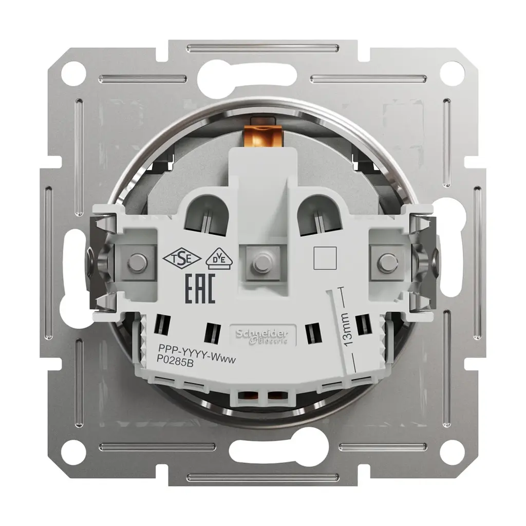 Розетка Schneider Electric ASFORA з кришкою, алюміній (EPH3100161) - фото 8