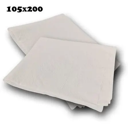 Скатерть полиэтиленовая однотонная 105х200 см белая 25 шт. - фото 2