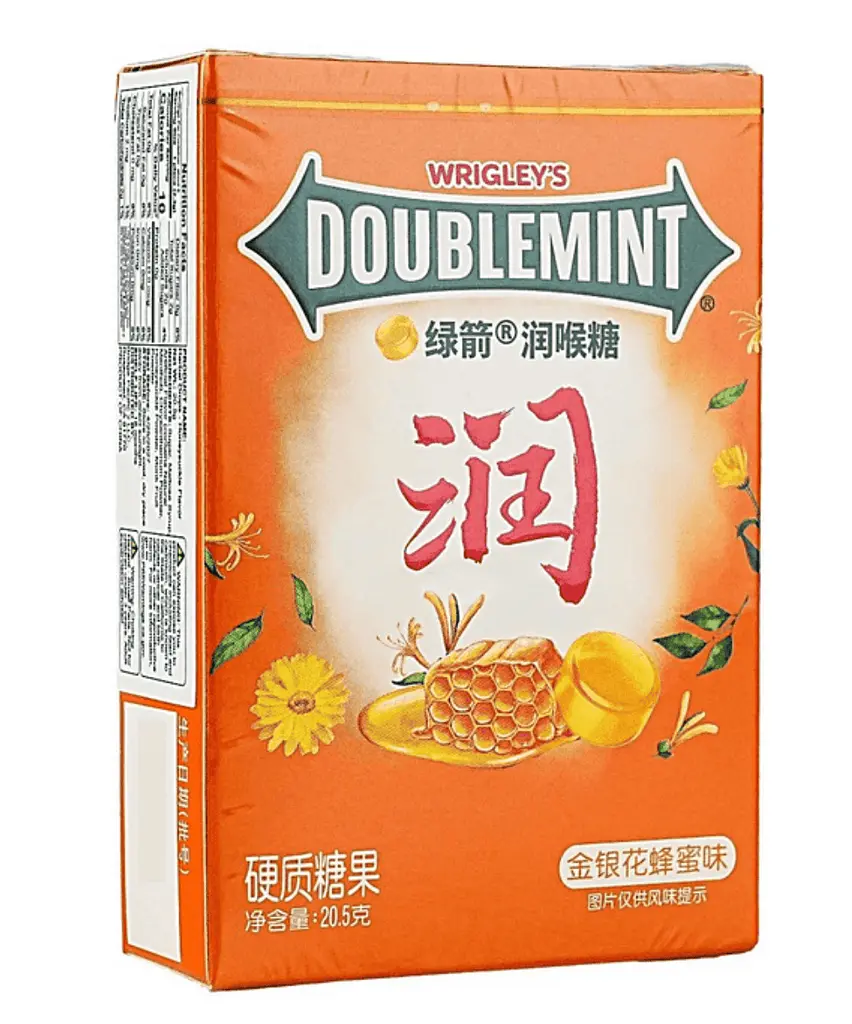 Льодяники від болю в горлі Wrigley's Doublemint Honeysuckle Honey Lemon Flavor 20.5г - фото 2
