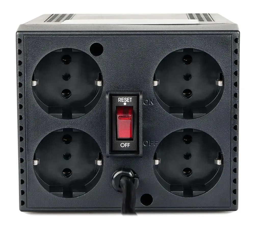 Стабілізатор напруги Powercom TCA-2000 Black 1000 Вт (TCA-2000) - фото 2