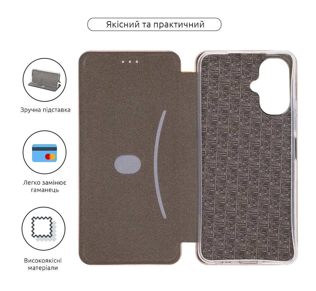 Чехол-книжка для Infinix Smart 10 4G, G-Case, розовый, кожаный чехол-книга из экокожи (PU) и TPU, с магнитом, с подставкой и вместительным кардхолдером, противоударный, защита всего корпуса, ArmorStandart (ARM87816) - фото 3