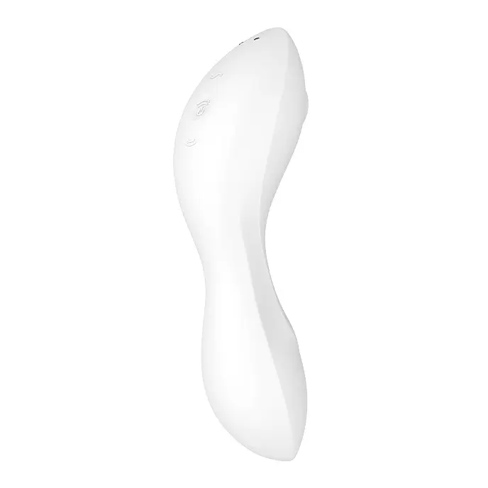 Стимулятор Satisfyer Curvy Trinity 5 Вакуумний з вібрацією, 16.5х4.6 см білий - фото 5