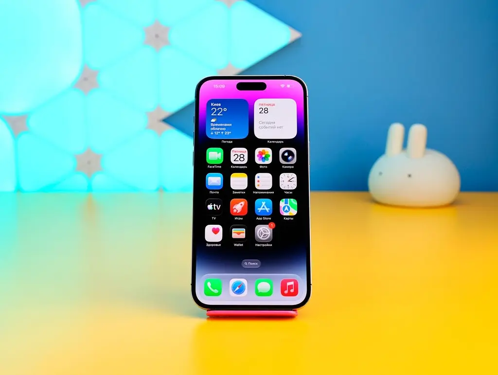 Смартфон Apple iPhone 14 Pro Max 128 ГБ темно-фіолетовий (MQ9T3) б/в [174969] - фото 2