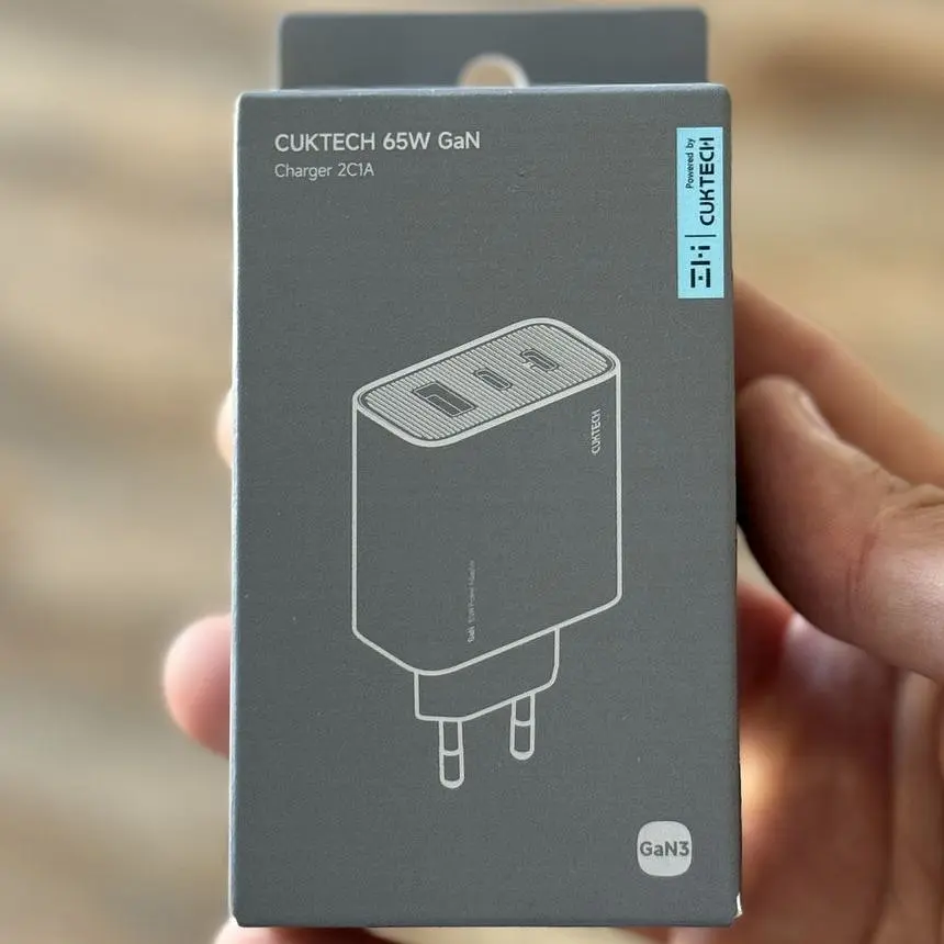 Мережевий зарядний пристрій CUKTECH 65W GaN 2C1A Grey (AD653CEU) [171982] - фото 4