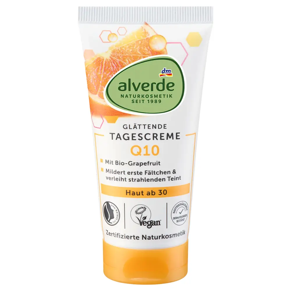 Денний крем для обличчя Alverde Naturkosmetik Q10 з органічним грейпфрутом та обліпихою 50 мл - фото 3