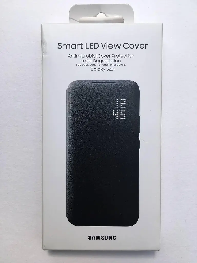 Оригинальный чехол-книжка для Samsung Galaxy S22 Plus Smart LED View Cover Black EF-NS906PBEGWW SM-906 - фото 2