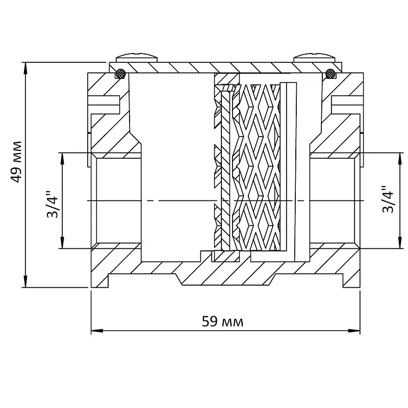 Фільтр газовий Koer 3/4" Kg.F01.A KR3104 - фото 2