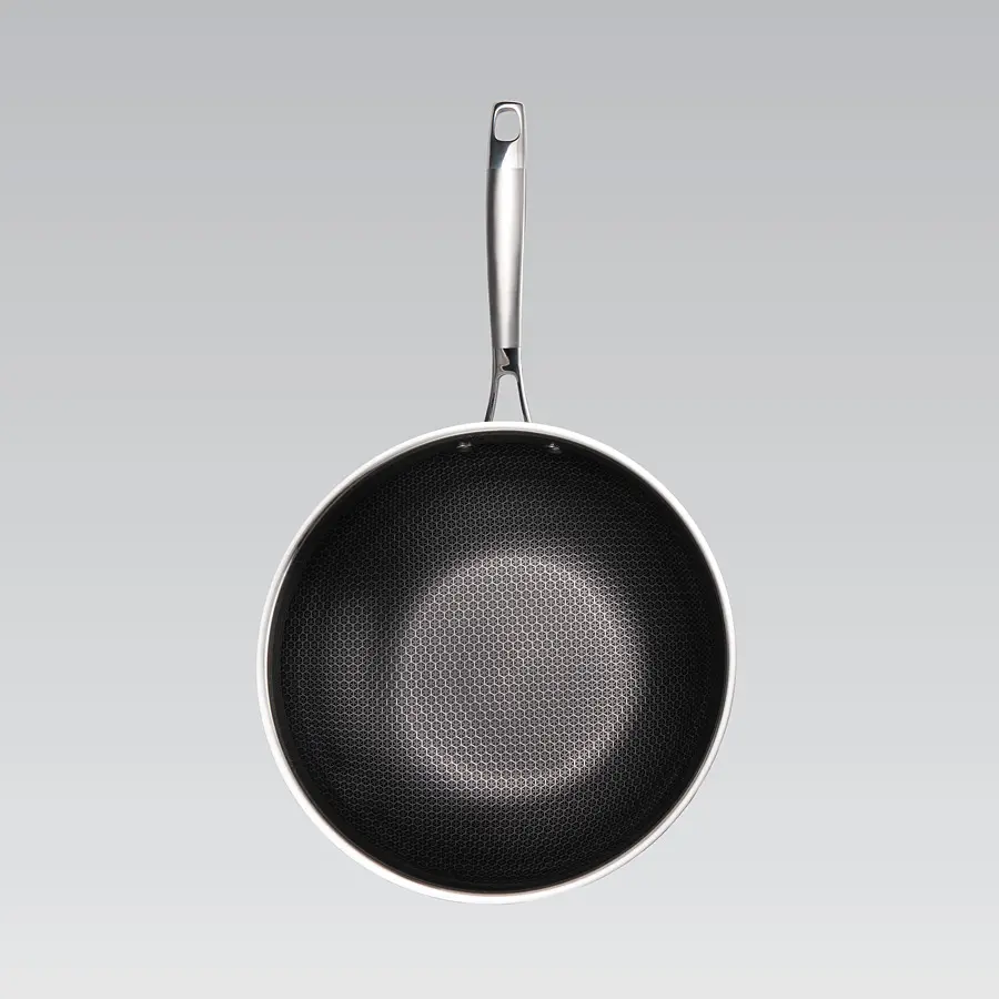 Сковорода WOK Maestro 30 см сіра MR-1224-30 - фото 4