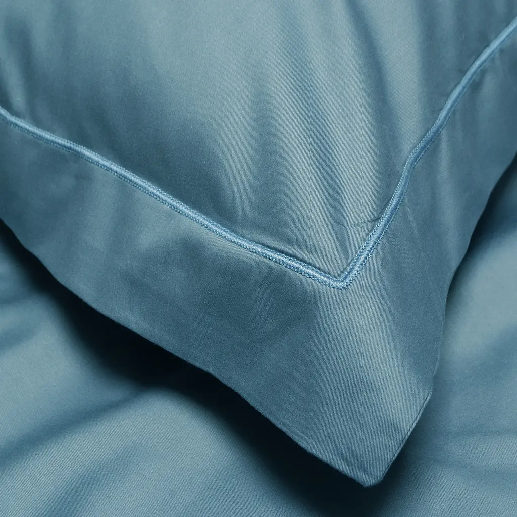 Постельное белье сатин Lotus Home - Dakota Modern синий евро - фото 4