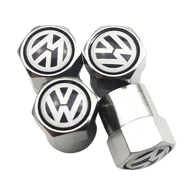 Ковпак вентиля колеса Volkswagen VW 4 шт Тюнінг Сірі - фото 3