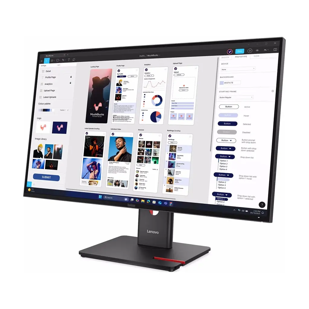 Монітор Lenovo T32UD-40 (64B0GAT1UA) - фото 4