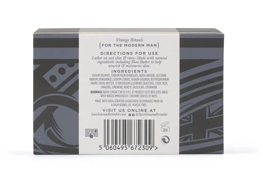 Мило Hawkins & Brimble Luxury Soap Bar 100 г - фото 5