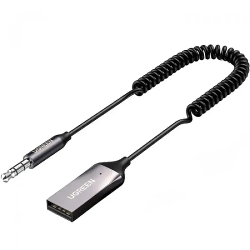 Bluetooth трансмітер Ugreen Bluetooth 5.0 Aux with mic CM309 UGREEN Black (70601) - фото 2