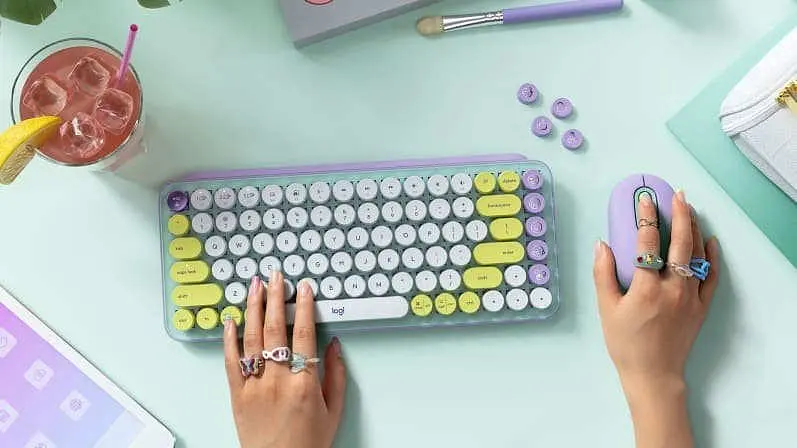 Клавиатура Logitech POP Keys Wireless Mechanical Keyboard Daydream Mint (920-010736) - фото 8