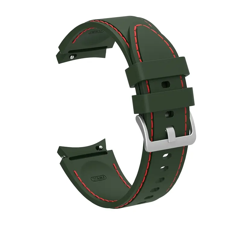 Ремінець силіконовий BeWatch для Samsung Galaxy Watch 4/5/6 Хакі (1gw0204) - фото 3