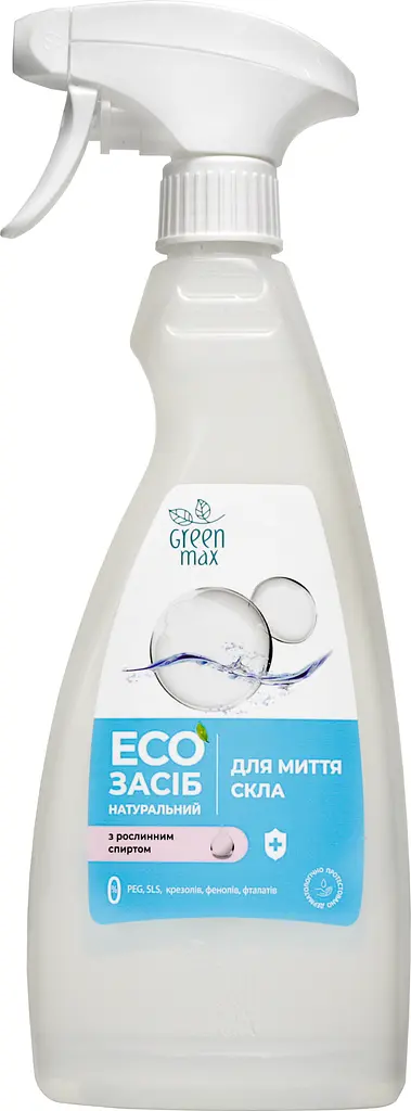 Екозасіб натуральний для миття скла з розпилювачем Green Max 500 мл Choice