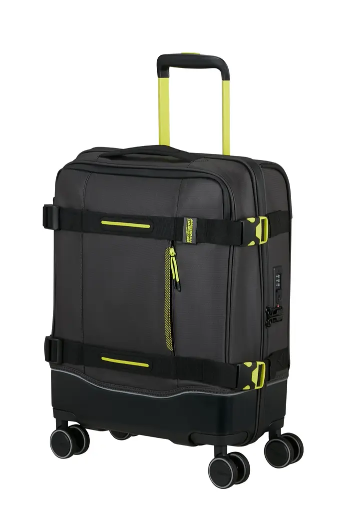Чемодан 55 См American Tourister URBAN TRACK BLACK/LIME 55x40x23 MD1*19209 - фото 4