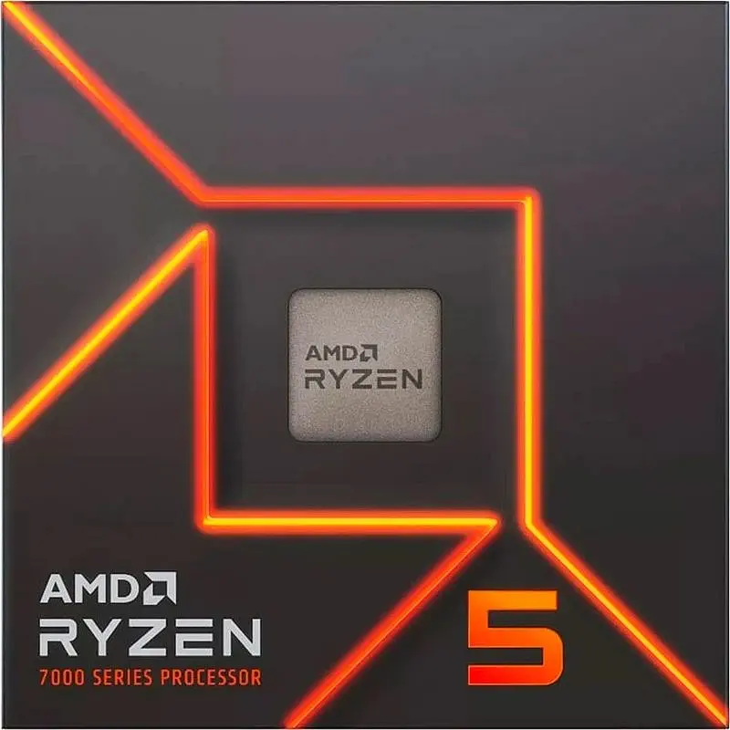 Процессор AMD Ryzen 5 6C/12T 7600 (3.8/5.1GHz Boost,38MB,65W,AM5,Wraith Stealth cooler) box (100-100001015BOX) - фото 3