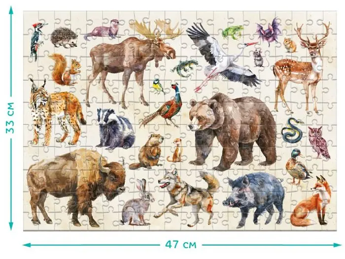 Пазл Лісові тварини Монтессорі, DoDo, 200 ел. - фото 3