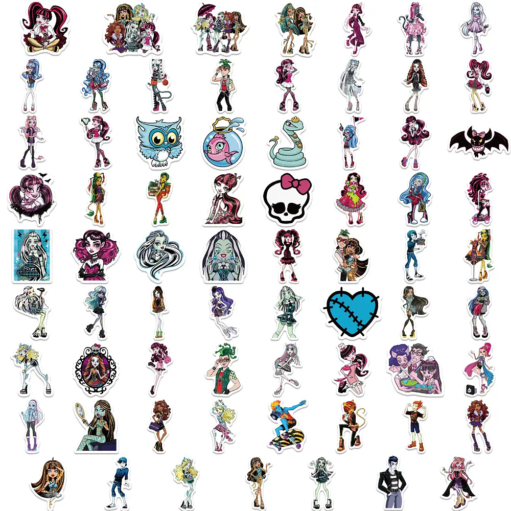 Стікерпак Монстр Хай Набір наклейок GeekLand Monster High 70 штук - фото 2