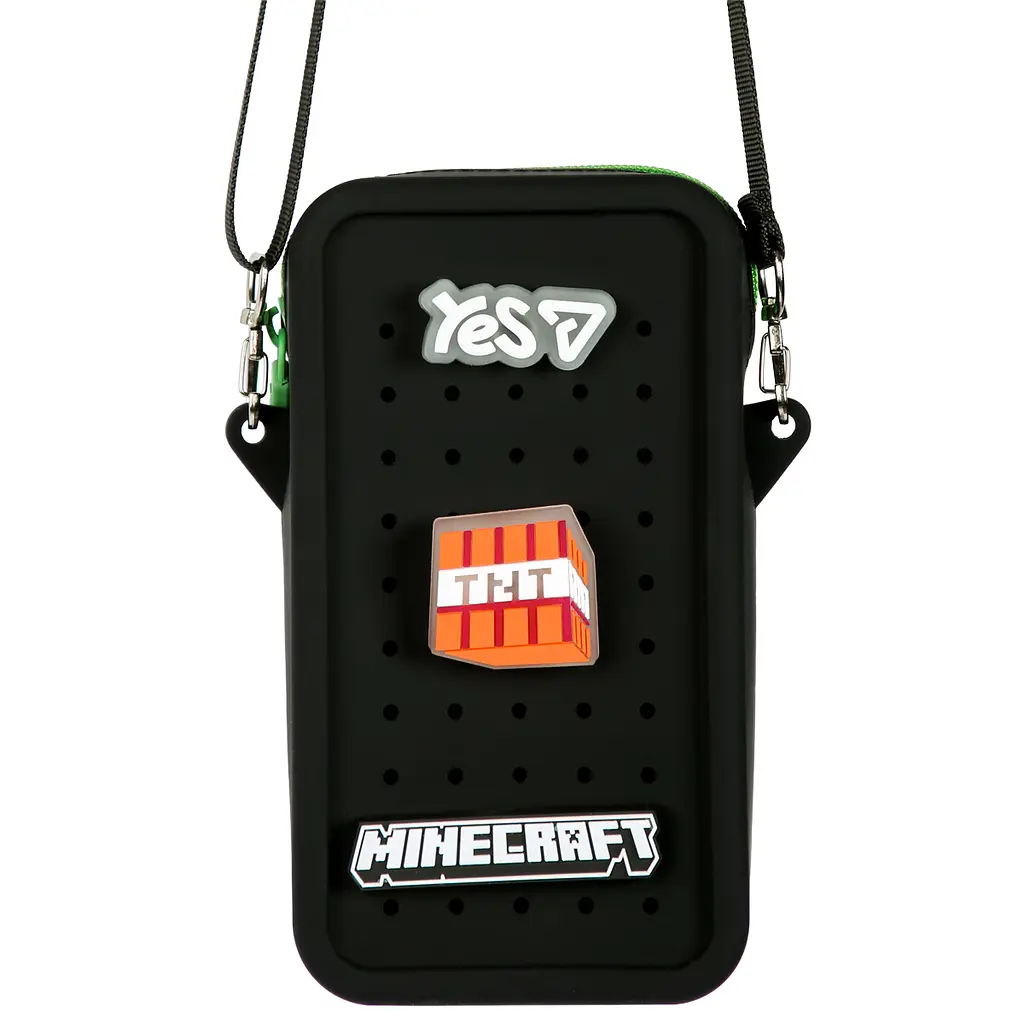 Сумка через плече силіконова Yes Minecraft CBS-1 чорна (550539) - фото 2