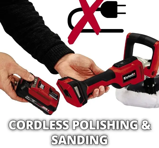 Шліфмашина полірувальна акумуляторна CE-CP 18/180 LI E - Solo 18В Einhell teh0025516 - фото 9