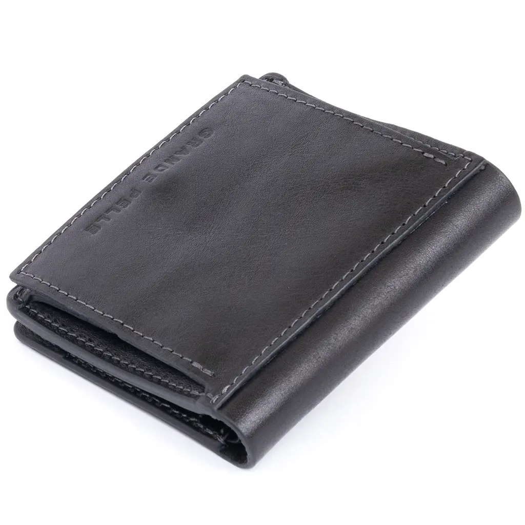 Кожаный портмоне Grande Pelle 9.5х10х2 см acs0016032 - фото 2