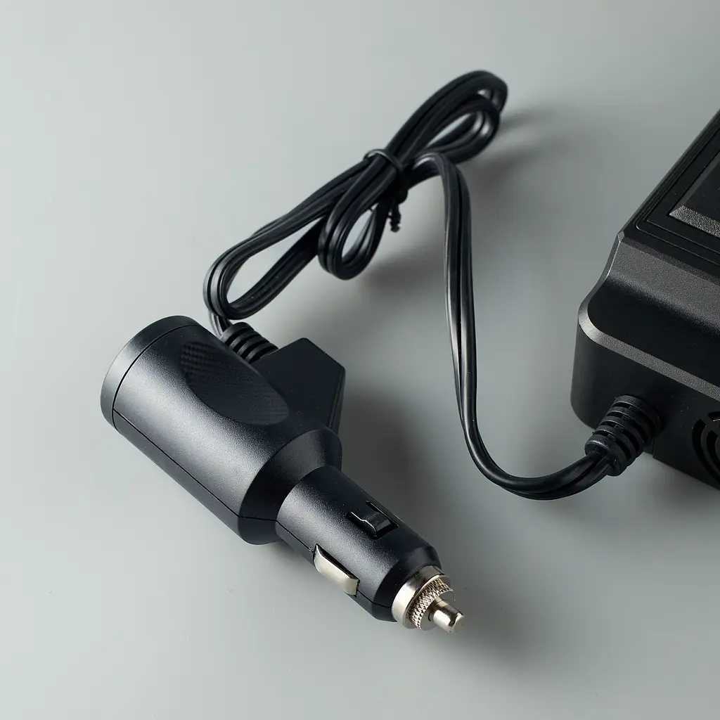 Інвертор автомобільний 12 - 220в - DC XC-37 (розетки 2xEU + 2USB + PD ) 200W чорний - фото 5
