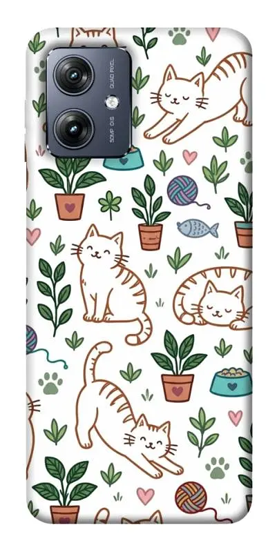 TPU чохол Demsky Cats pattern для Motorola Moto G54