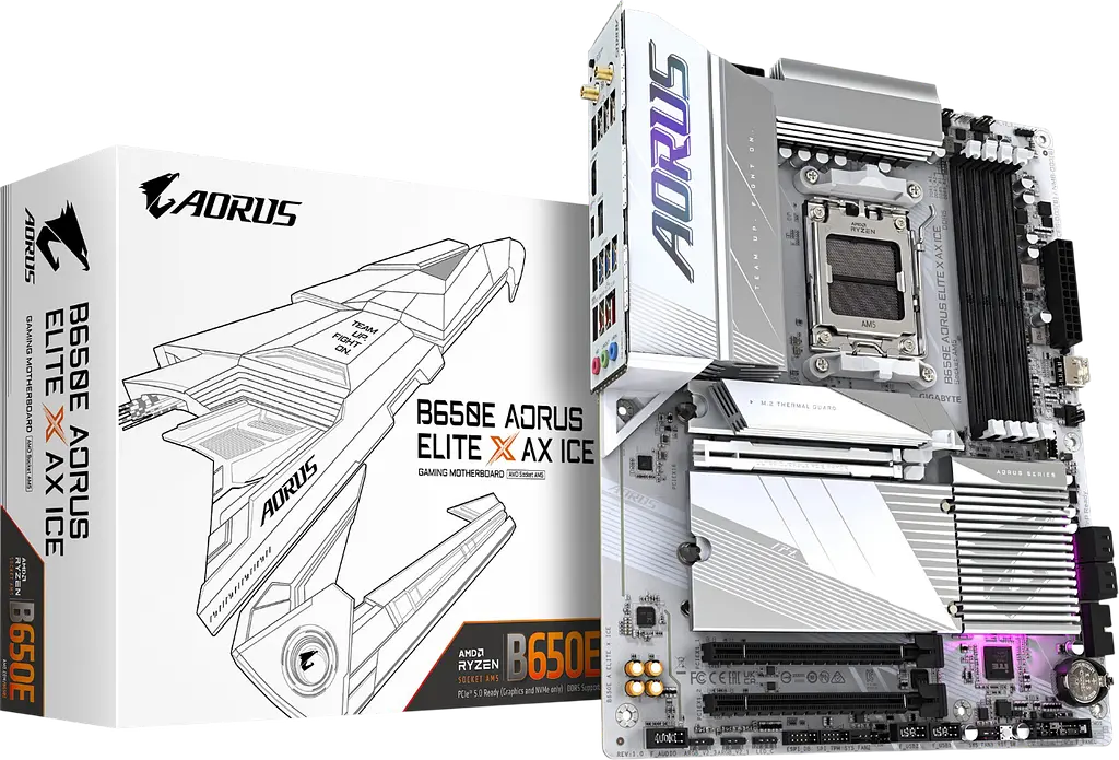 Материнська плата Gigabyte B650E Aorus Elite X AX Ice Socket AM5 (B650E A ELITE X ICE) Б/В - фото 4