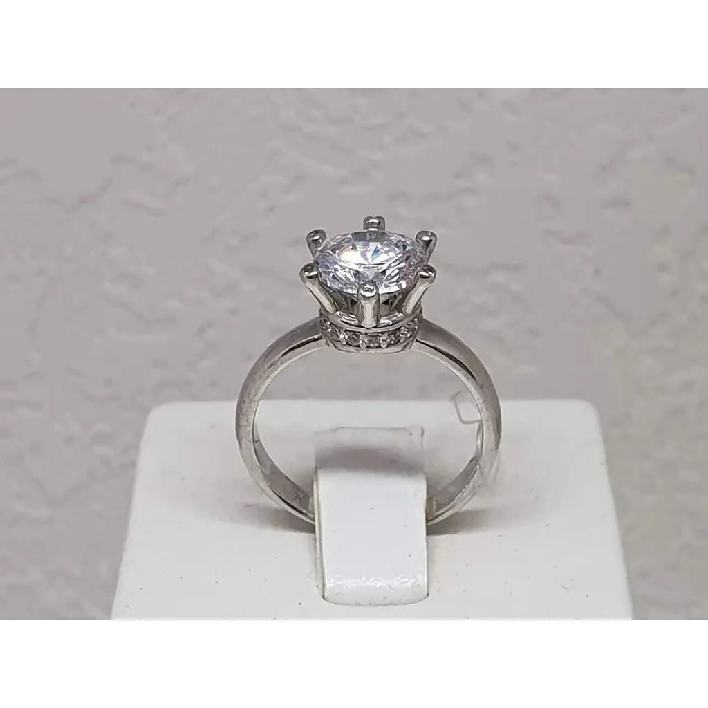 Серебряное кольцо Qvaliz с фианитами. 90100437 16,5 - фото 2