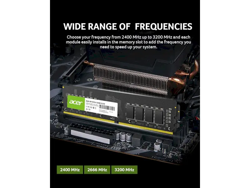 Пам'ять для настільних комп'ютерів Acer 8 GB DDR4 3200 MHz UD100 (BL.9BWWA.222) - фото 5