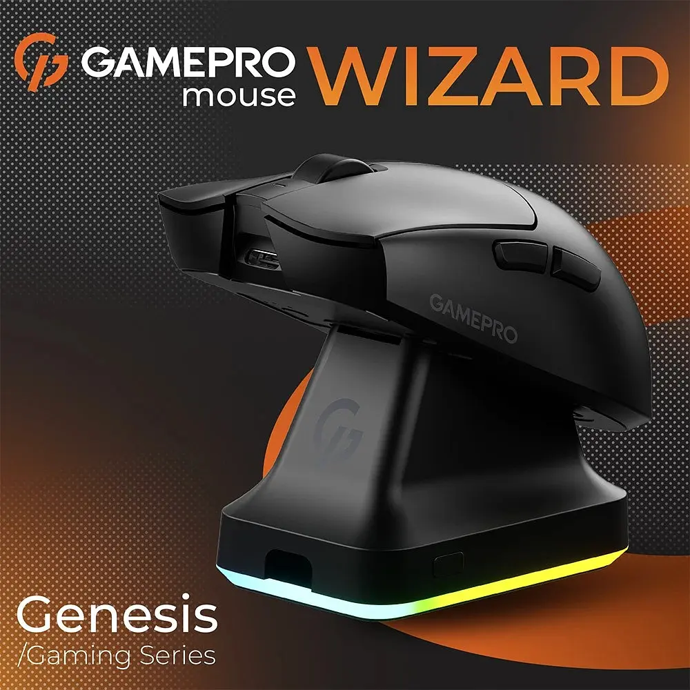 Миша бездротова GamePro Genesis Wizard Чорний (GM160B) - фото 9
