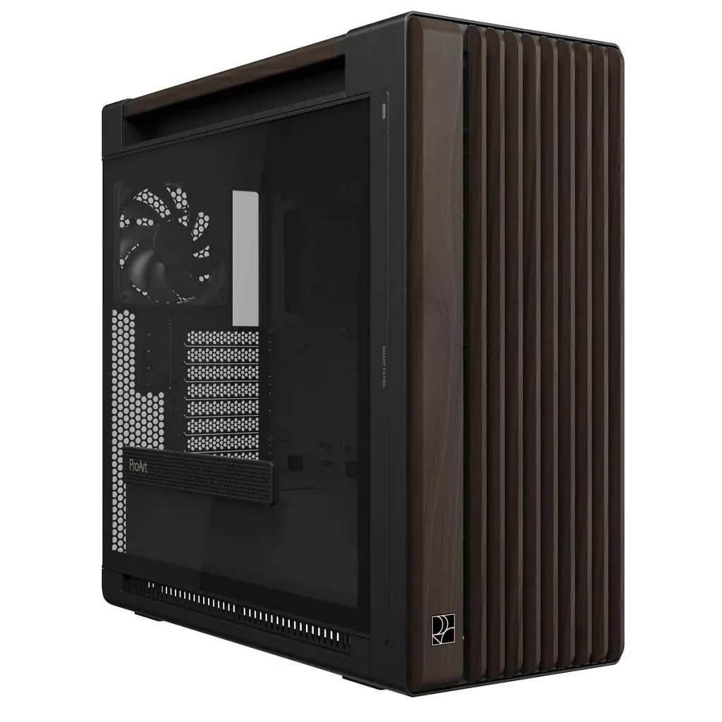 Корпус для ПК ASUS ProArt PA602 Walnut Wood Tempered Glass Modern Black (90DC00J0-B09030) - фото 3