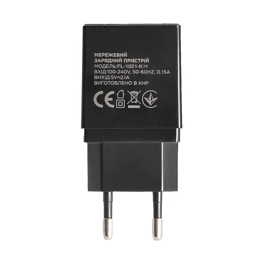 Зарядное устройство Florence 2 юбка входа 2 ампера сила тока + кабель microUSB - фото 2