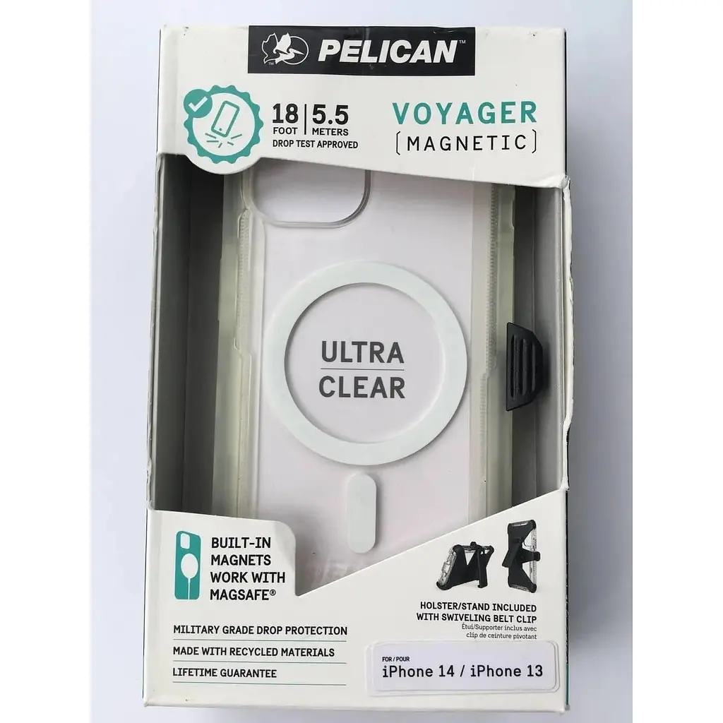 Противоударный чехол Pelican Voyager MagSafe для iPhone 13 / iPhone 14 (6.1") Clear аналог OtterBox Defender - фото 9