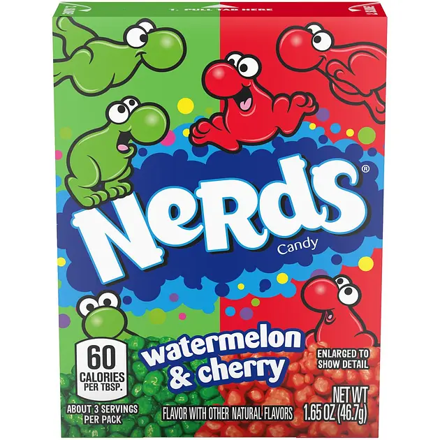 Цукерки Nerds Watermelon & Wild Cherry Candy 46,7 г