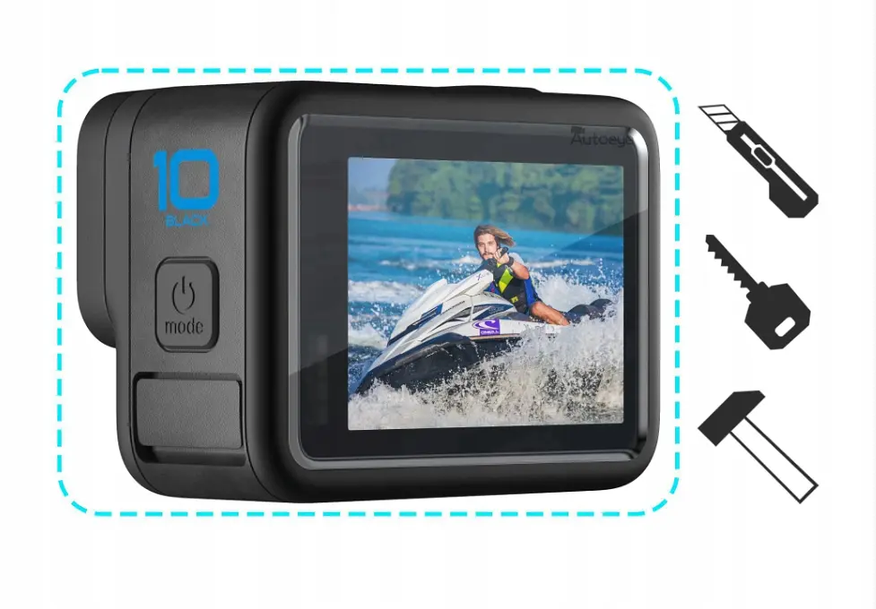 Захисне скло комплект 3 шт для GoPro HERO 10 BeWatch (12203GO10) - фото 5