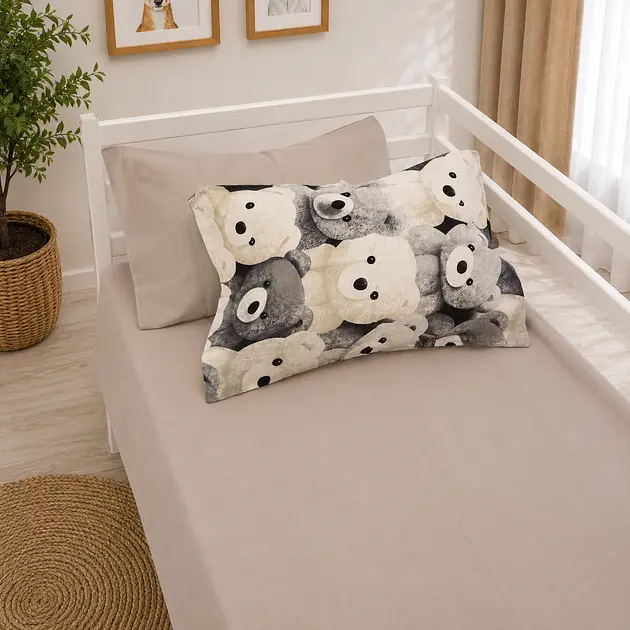 Комплект постільної білизни Ranforce Elite MirSon Teddy Cloud 110 x 140 см (2200013686637) - фото 2