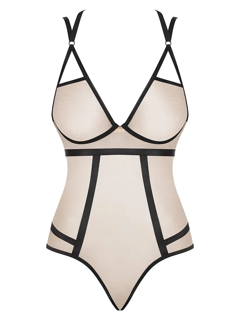 Боді Obsessive Nudelia S/M тілесний - фото 5