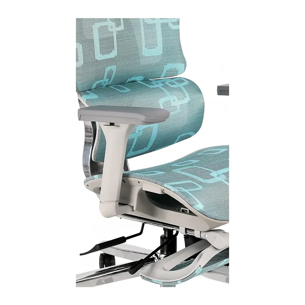 Офісне крісло GT Racer B-528 Gray/Blue - фото 7