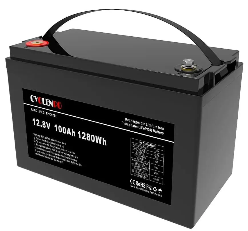 Акумуляторна батарея для ДБЖ Cyclen LiFePO4 12.8 V / 100 А*ч (44-00075) - фото 2
