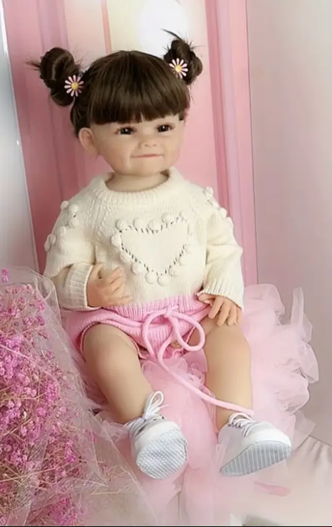 Реалістична Кукла Реборн 55 см повністю силіконова Doll Reborn Baby К0100615 - фото 8