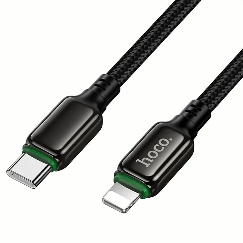Дата кабель Hoco X127 Exceed Type-C to Lightning PD30W (1m) Black - фото 5