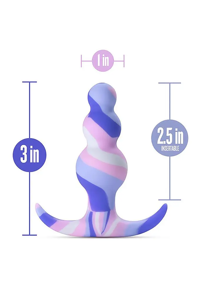 Анальна пробка Blush Avant Twilight 7.6 см (блакитний) - фото 9