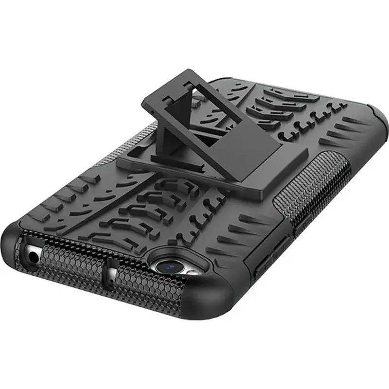 Чохол-накладка Toto Dazzle Kickstand 2 in 1 Case Xiaomi Redmi Go Black - фото 5