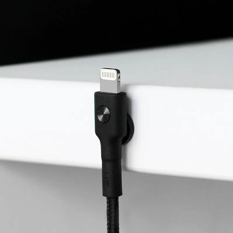 Кабель ZMi Cable USB to Lighting Kevlar 2A 1m AL803 Black - фото 3