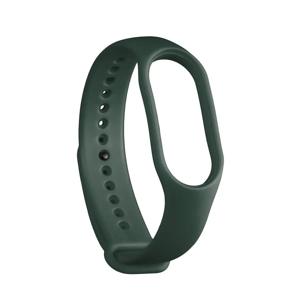 Силіконовий ремінець Emy Original Design Xiaomi Mi Band 5 / Mi Band 6 / Mi Band 7 Pine green - фото 2