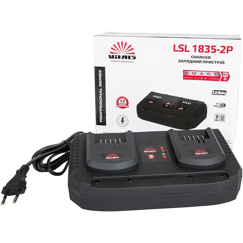 Зарядное устройство для аккумуляторов Vitals Professional LSL 1835-2P (120285) - фото 5